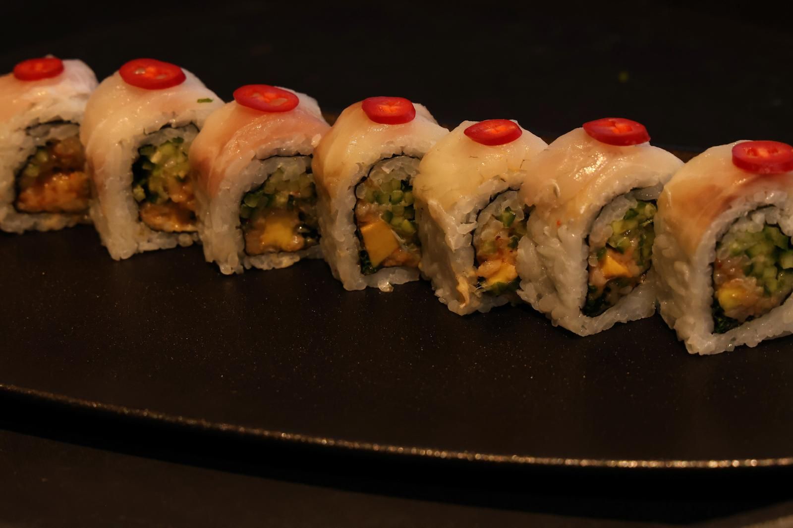 Spicy Seabass Roll🌶️🍣