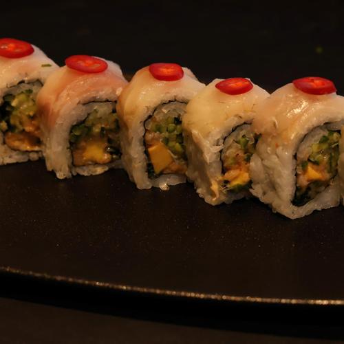 Spicy Seabass Roll🌶️🍣